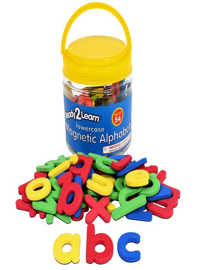 READY 2 LEARN Magnetic Alphabet - Lowercase - 52 Letters - Kids Foam Letter Magnets for the Classroom, Refrigerator or White Board - Large Magnets for Better Attraction - Image 1